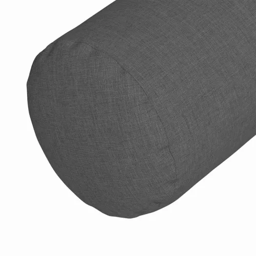 Hengerpárnák 2 pcs Sötétszürke Ø 15 x 40 cm szövet