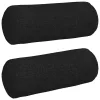 Hengerpárnák 2 pcs Fekete Ø 15 x 40 cm szövet