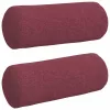 Hengerpárnák 2 pcs Bordó Ø 15 x 40 cm szövet