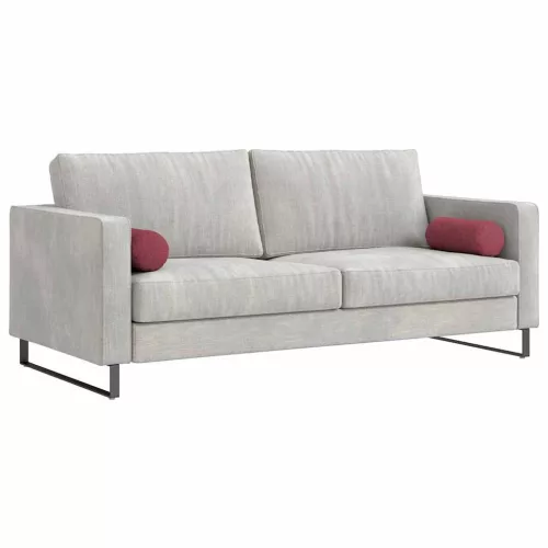 Hengerpárnák 2 pcs Bordó Ø 15 x 40 cm szövet