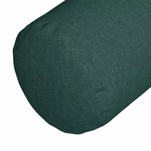 Hengerpárnák 2 pcs Sötétzöld Ø 15 x 40 cm szövet