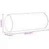 Hengerpárnák 2 pcs Sötétzöld Ø 15 x 40 cm szövet