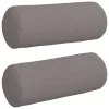 Hengerpárnák 2 pcs Tópszínű Ø 15 x 40 cm szövet