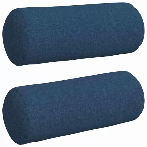 Hengerpárnák 2 pcs Kék Ø 15 x 40 cm szövet