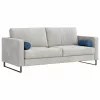 Hengerpárnák 2 pcs Kék Ø 15 x 40 cm szövet
