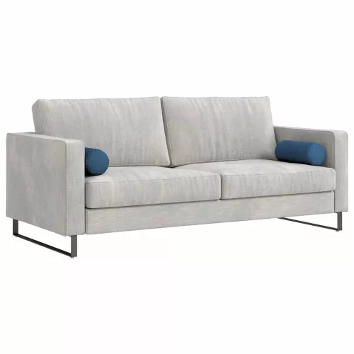 Hengerpárnák 2 pcs Kék Ø 15 x 40 cm szövet