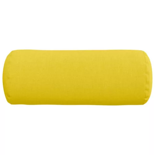 Hengerpárnák 2 pcs Világos sárga Ø 15 x 40 cm szövet