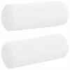 Hengerpárnák 2 pcs Fehér Ø 15 x 40 cm szövet