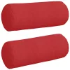 Hengerpárnák 2 pcs Piros Ø 15 x 40 cm szövet