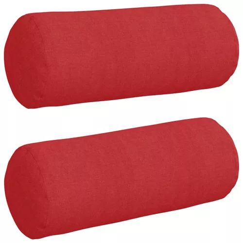 Hengerpárnák 2 pcs Piros Ø 15 x 40 cm szövet