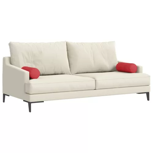 Hengerpárnák 2 pcs Piros Ø 15 x 40 cm szövet