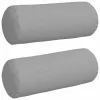 Hengerpárnák 2 pcs Felhőszürke Ø 15 x 40 cm szövet