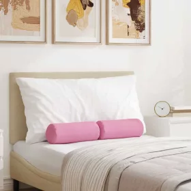 Hengerpárnák 2 pcs Rózsaszín Ø 15 x 40 cm szövet