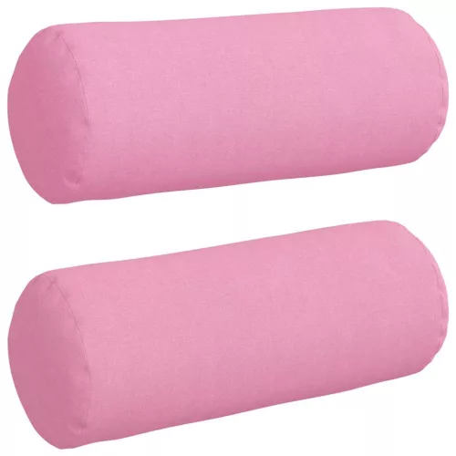 Hengerpárnák 2 pcs Rózsaszín Ø 15 x 40 cm szövet