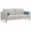 Hengerpárnák 2 pcs Kék Ø 15 x 40 cm Bársonyos szövet