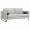 Hengerpárnák 2 pcs Sötétzöld Ø 15 x 40 cm Bársonyos szövet