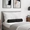 Hengerpárnák 2 pcs Fekete Ø 15 x 40 cm Bársonyos szövet