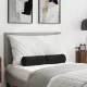 Hengerpárnák 2 pcs Fekete Ø 15 x 40 cm Bársonyos szövet