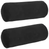 Hengerpárnák 2 pcs Fekete Ø 15 x 40 cm Bársonyos szövet