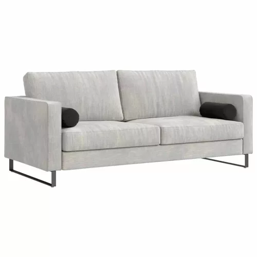 Hengerpárnák 2 pcs Fekete Ø 15 x 40 cm Bársonyos szövet