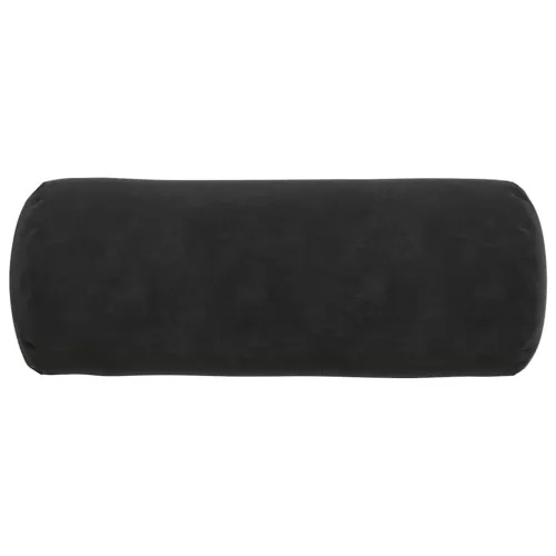 Hengerpárnák 2 pcs Fekete Ø 15 x 40 cm Bársonyos szövet