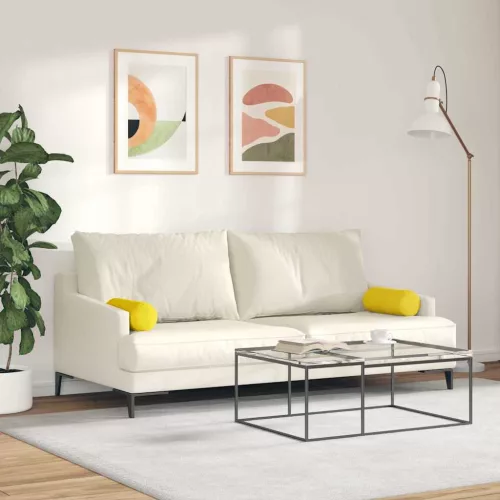 Hengerpárnák 2 pcs Sárga Ø 15 x 40 cm Bársonyos szövet