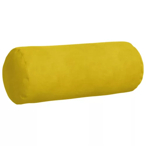 Hengerpárnák 2 pcs Sárga Ø 15 x 40 cm Bársonyos szövet