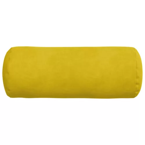 Hengerpárnák 2 pcs Sárga Ø 15 x 40 cm Bársonyos szövet