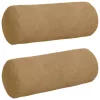 Hengerpárnák 2 pcs Barna Ø 15 x 40 cm Bársonyos szövet