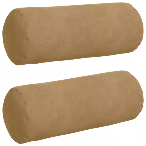 Hengerpárnák 2 pcs Barna Ø 15 x 40 cm Bársonyos szövet