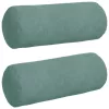 Hengerpárnák 2 pcs Tengeri Zöld Ø 15 x 40 cm Bársonyos szövet