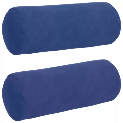 Hengerpárnák 2 pcs Rendőrségi kék Ø 15 x 40 cm Bársonyos szövet