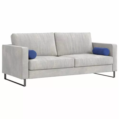 Hengerpárnák 2 pcs Rendőrségi kék Ø 15 x 40 cm Bársonyos szövet