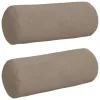 Hengerpárnák 2 pcs Tópszínű Ø 15 x 40 cm Mikroszálas Szövet