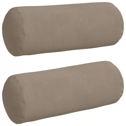 Hengerpárnák 2 pcs Tópszínű Ø 15 x 40 cm Mikroszálas Szövet