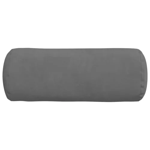 Hengerpárnák 2 pcs Sötétszürke Ø 15 x 40 cm Mikroszálas Szövet