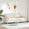 Hengerpárnák 2 pcs Krém Ø 15 x 40 cm Mikroszálas Szövet