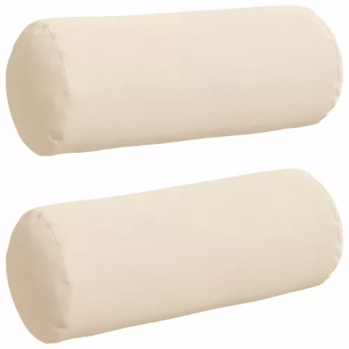 Hengerpárnák 2 pcs Bézs Ø 15 x 40 cm Mikroszálas Szövet