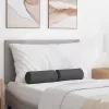 Hengerpárnák 2 pcs Sötétszürke Ø 15 x 40 cm Bársonyos szövet