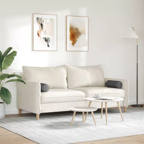 Hengerpárnák 2 pcs Sötétszürke Ø 15 x 40 cm Bársonyos szövet