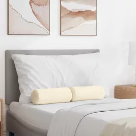 Hengerpárnák 2 pcs Krém Ø 15 x 40 cm Bársonyos szövet