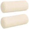 Hengerpárnák 2 pcs Krém Ø 15 x 40 cm Bársonyos szövet
