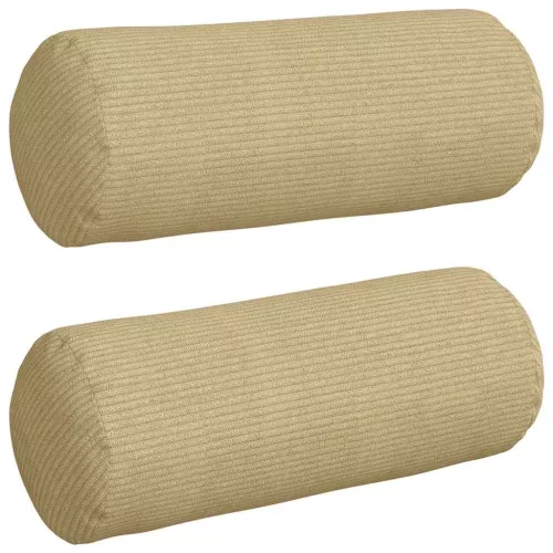 Hengerpárnák 2 pcs Szürke zöld Ø 15 x 40 cm Bársonyos szövet