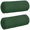 Hengerpárnák 2 pcs Sötétzöld Ø 15 x 40 cm Bársonyos szövet
