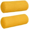 Hengerpárnák 2 pcs Világos sárga Ø 15 x 40 cm Bársonyos szövet
