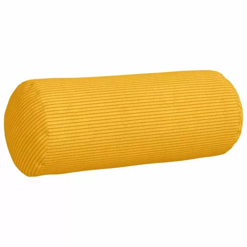Hengerpárnák 2 pcs Világos sárga Ø 15 x 40 cm Bársonyos szövet