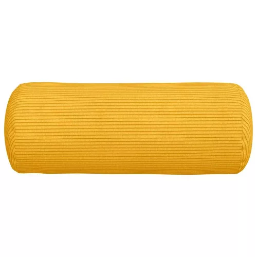 Hengerpárnák 2 pcs Világos sárga Ø 15 x 40 cm Bársonyos szövet