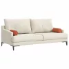Hengerpárnák 2 pcs Piros Narancs Ø 15 x 40 cm Bársonyos szövet