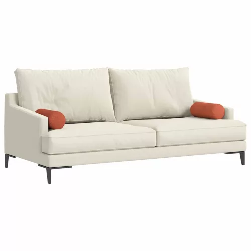 Hengerpárnák 2 pcs Piros Narancs Ø 15 x 40 cm Bársonyos szövet