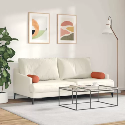 Hengerpárnák 2 pcs Piros Narancs Ø 15 x 40 cm Bársonyos szövet